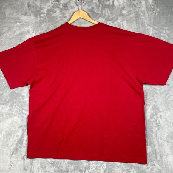Vintage Tommy Hilfiger Red Graphic T Shirt Mens XXL Big Tall NEW - Picture 5 of 8
